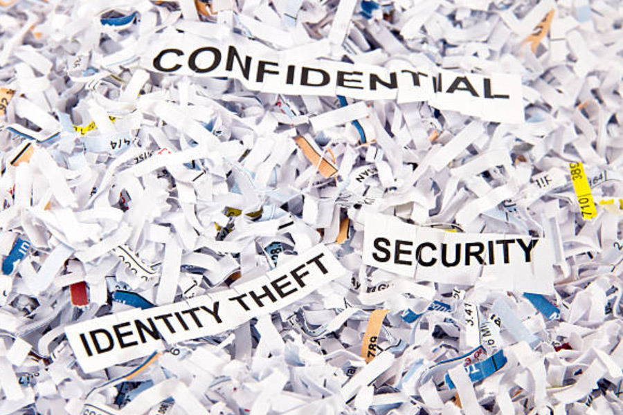 Secure document shredding helps protect against identity theft.
